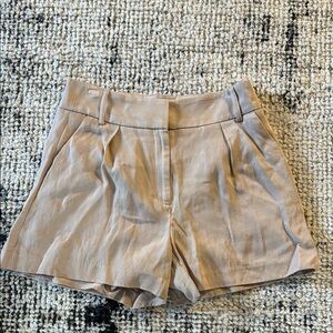Express High Waist Tan Shorts‎